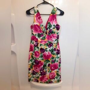 Donna Ricco Newyork Dress Women's Fairy Floral Size 8